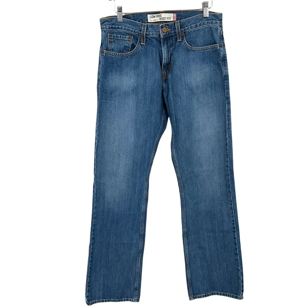 Levis 527 Bootcut Jeans MEN 31x34 Blue Cotton Low Rise Vintage Y2K Denim